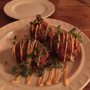 Lobster mac and cheese bites!