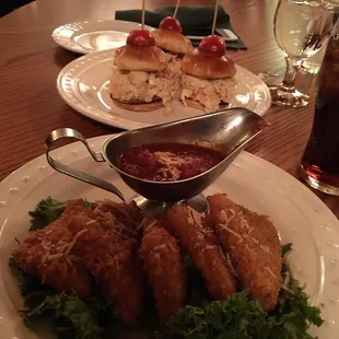 Mozzarella sticks &amp; lobster rolls!