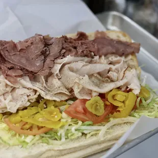 The Big A - a sub named after the owners son, comes with double meat portions and everything else on it !