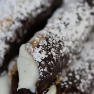 a close up of a pastry