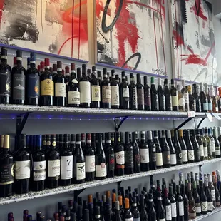 Can grab really good and different wines here