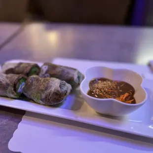 Pork spring rolls