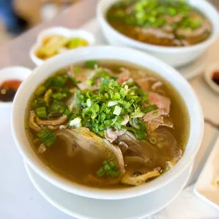 Pho Tai Nam w/ Rice Noodles and Pho Tai w/ Egg Noodles