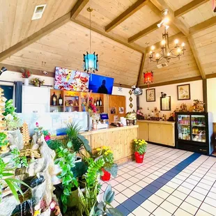 the inside of a coffee shop