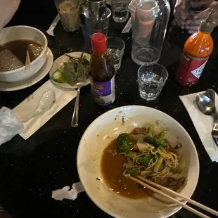 Not a good photo, but evidence that the food was  delicious! I had the beef chow main 2829/10