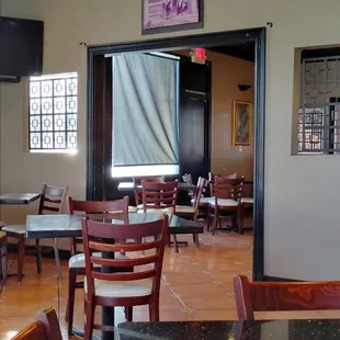 Middle of restaurant