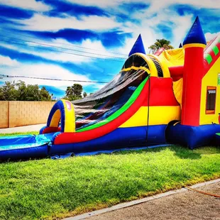 3in1 Combo Castle with wet and dry slide
