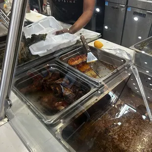 Buffet-style prepared food