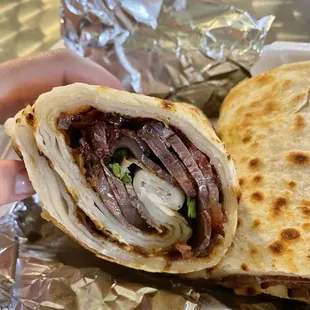 Beef flatbread