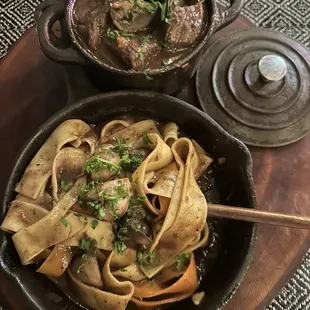 Classic Beef bourguignon roasted onion and mushroom