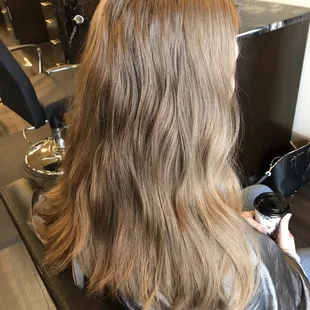 Virgin hair before getting dyed.