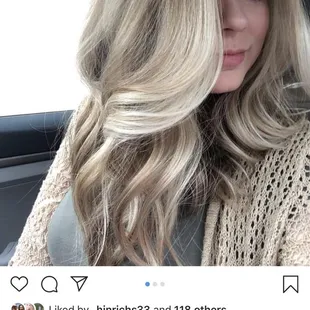 Hair by Meagan at A Gentry Salon here in Clovis
