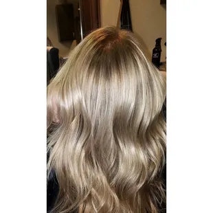 Blonde with a shadowed root.  This is one of my favorite looks that Jenn did for me!