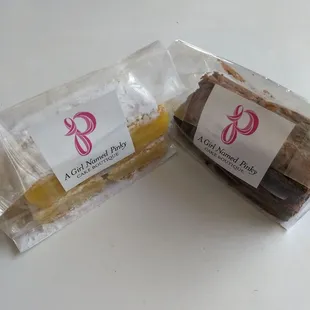 Lemon bars and brownies