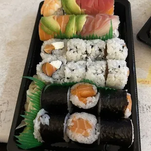 SR9. Caterpillar Roll, RR11. Salmon Roll with cream cheese, RR11. Salmon Roll