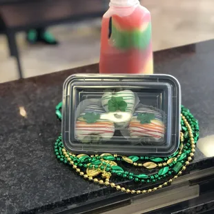 Daiquiri infused Chocolate covered strawberries! #yum