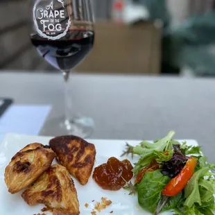 Mushroom risotto filo