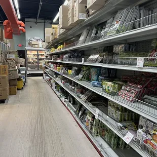 a grocery aisle
