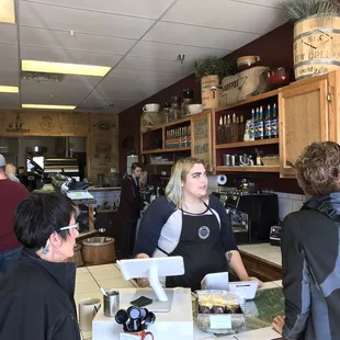 customers at counter