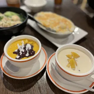 Mango Pomelo Sago with Purple Rice and Coconut Milk Sago with Mango