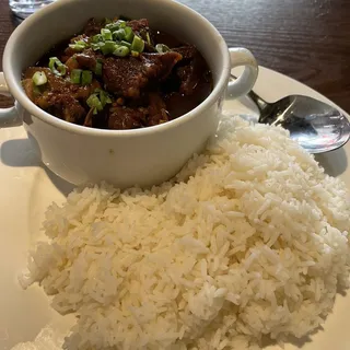 Braised Beef Brisket Over Rice