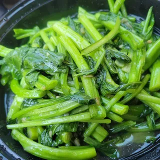 Sauteed Yu Choy with Garlic