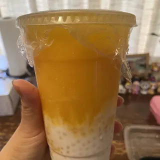 Mango Smoothie with Coconut Milk & Sago