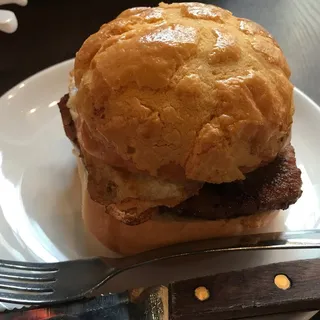 Pineapple Bun Sandwich with Grilled Pork Chop