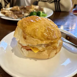 Pineapple Bun Sandwich with Egg & Cheese