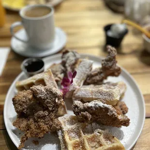 Chicken and waffles