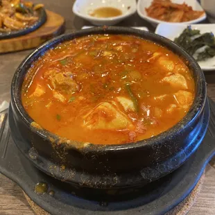 Pork tofu soup