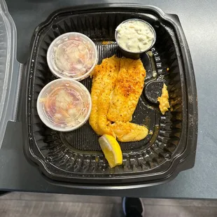 Not impressed with a small piece of fish for 14.99.