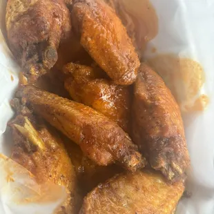Buffalo wings well done (all flats )