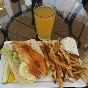 Blackened grouper sandwich.. .delicious