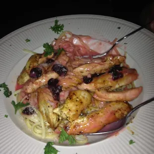 Cindy had this "Cherry Chicken Alfredo" and loved it!!