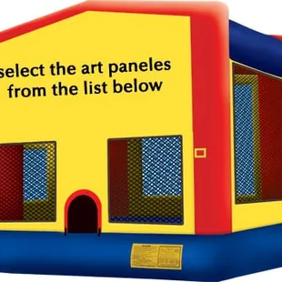 Standard plain jump house.