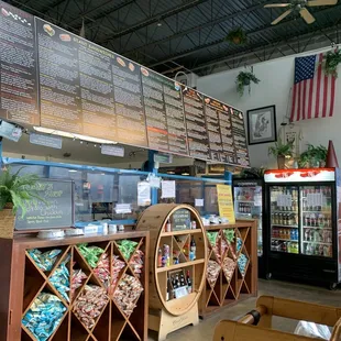 the inside of a store