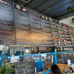 Never-ending menu options