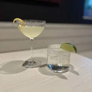 Lemon drop and I forgot the name of the other drink