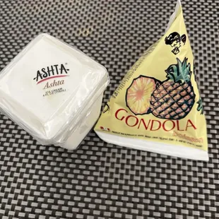 Ashta Ice Cream &amp; Pineapple drink