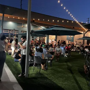 Outside seating area from a different angle