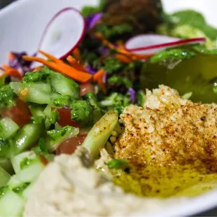 a white bowl of food