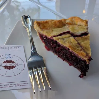 Marionberry Hazelnut Pie