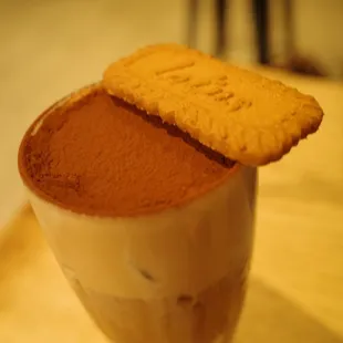 a dessert in a glass