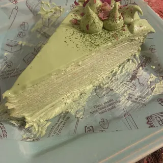 Matcha Mille Crepes Cake