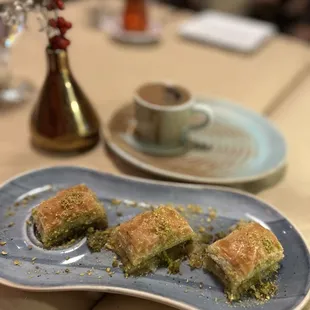 Baklava and Turkish Coffee