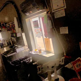 A Latté Love Coffee House: Inside (drive-thru window)