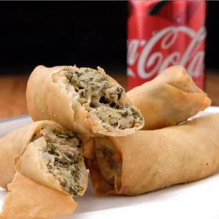 "Soul Rolls" Pulled Pork &amp; Texas Greens