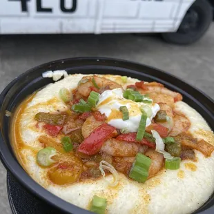 Shrimp and grits to die for