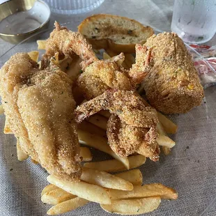 Fried Catfish &amp; Shrimp Platter